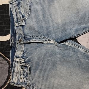 Mens Silver Zac Jeans 42 x32 denim